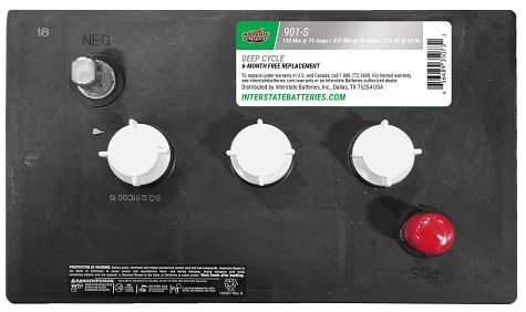 Interstate 901-S Floor Scrubber Scissor Lift Battery 235ah BCI 901