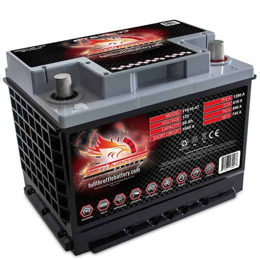 Full Throttle FT610-47 Pure Lead AGM Battery