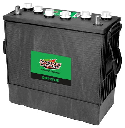 Large wet cell floor scrubber battery with caps