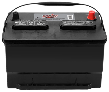 Black battery with terminal covers