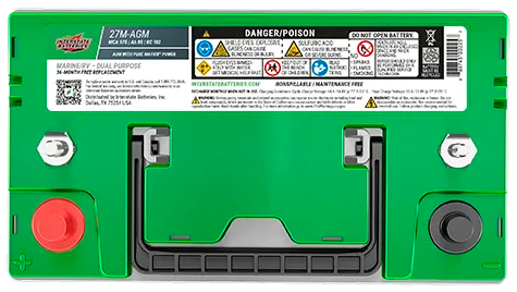 Interstate Pure Lead Marine RV Battery 27M-AGM