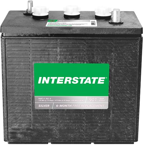 Interstate 901-S Floor Scrubber Scissor Lift Battery 235ah BCI 901