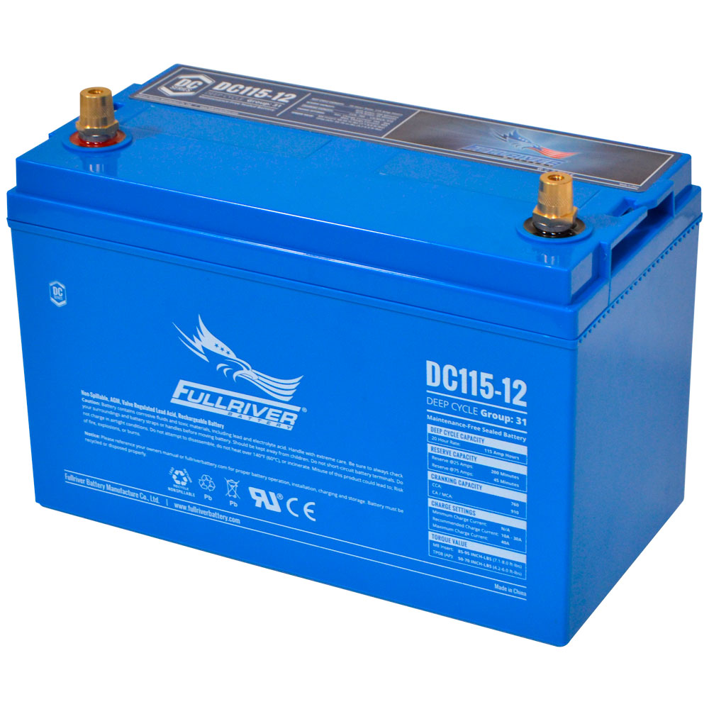 Fullriver DC115-12 Group 31 AGM Deep Cycle Battery