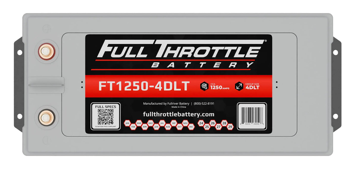 Full Throttle FT1250-4DLT 1250 CCA 175 AH AGM Battery