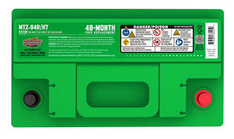 Interstate Automotive Battery Pure Lead AGM MTZ-94R/H7
