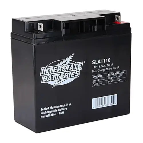 Interstate SLA1116 Sealed AGM Battery 12V 18ah