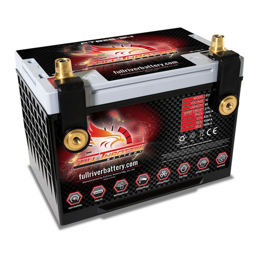 Full Throttle FT825-78 Pure Lead AGM Battery 825 CCA Dual Post