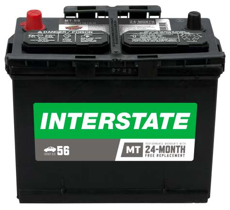 all black battery, Interstate label