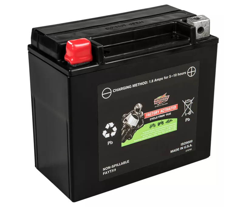 Interstate Motorcycle Battery FAYTX9