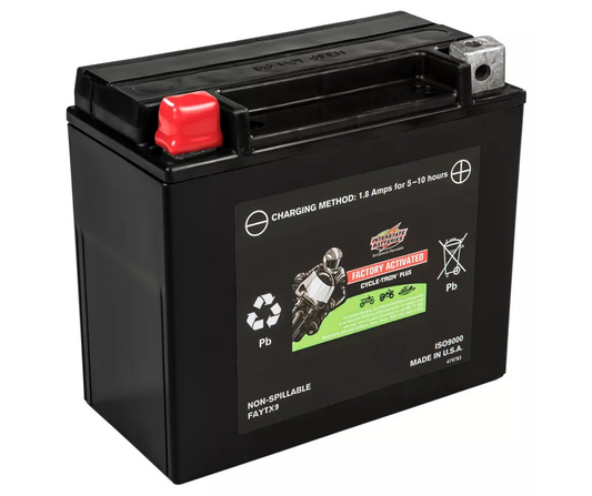 Interstate Motorcycle Battery FAYTX9